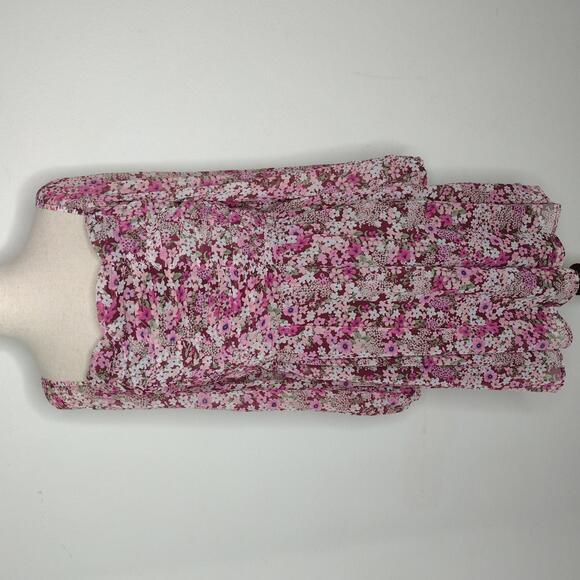 NWOT Crystal Doll Women's Pink Floral Dress Size Large - Picture 1 of 12